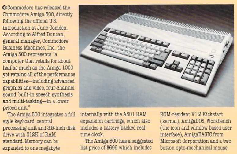 Amiga 500, and the peripherals that mattered